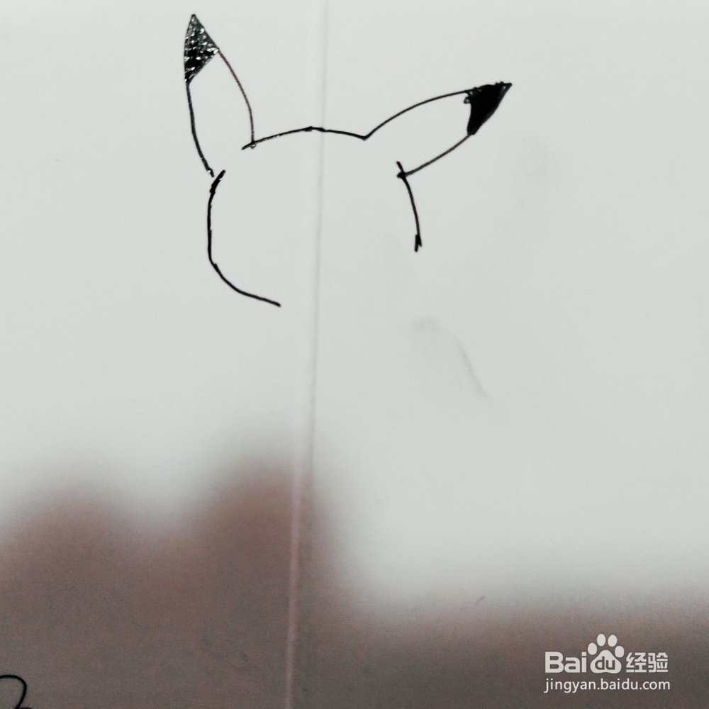 怎么来画调皮的皮卡丘简笔画呢？