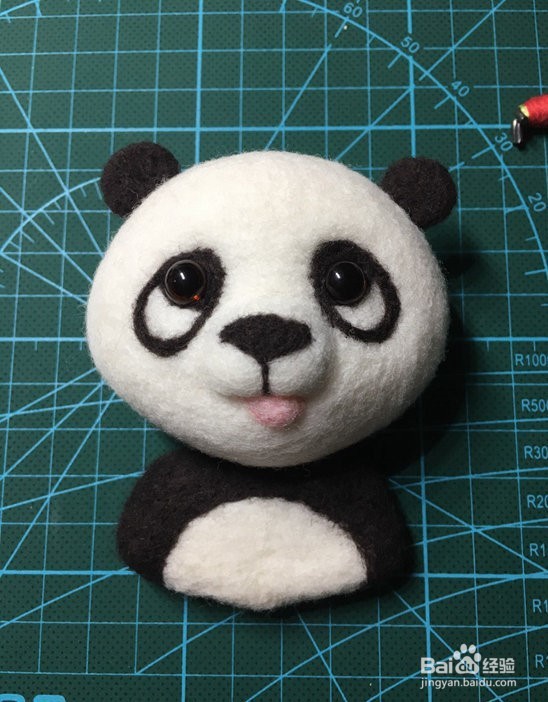 教你如何用羊毛制作熊猫挂件