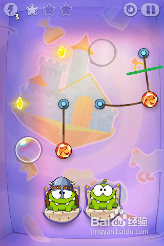 割绳子之时光之旅三星攻略：[2]第一大关6-8关