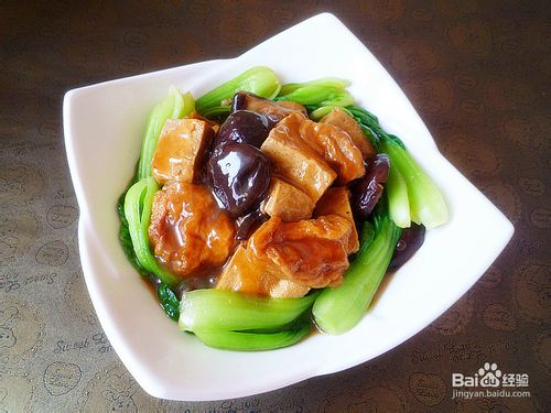 香菇面筋烧冻豆腐