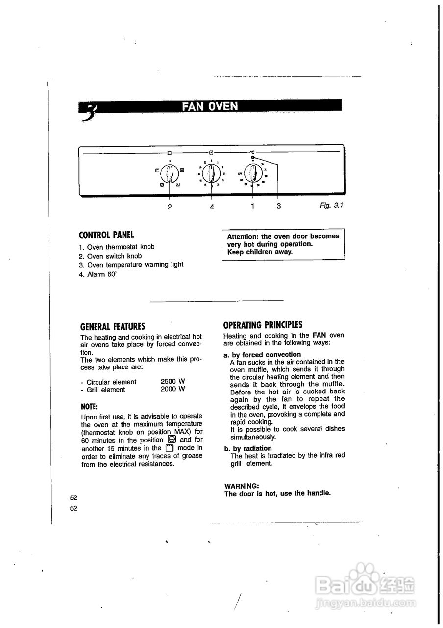 德国宝GV-908SA嵌入式电烤箱使用说明书:[5]