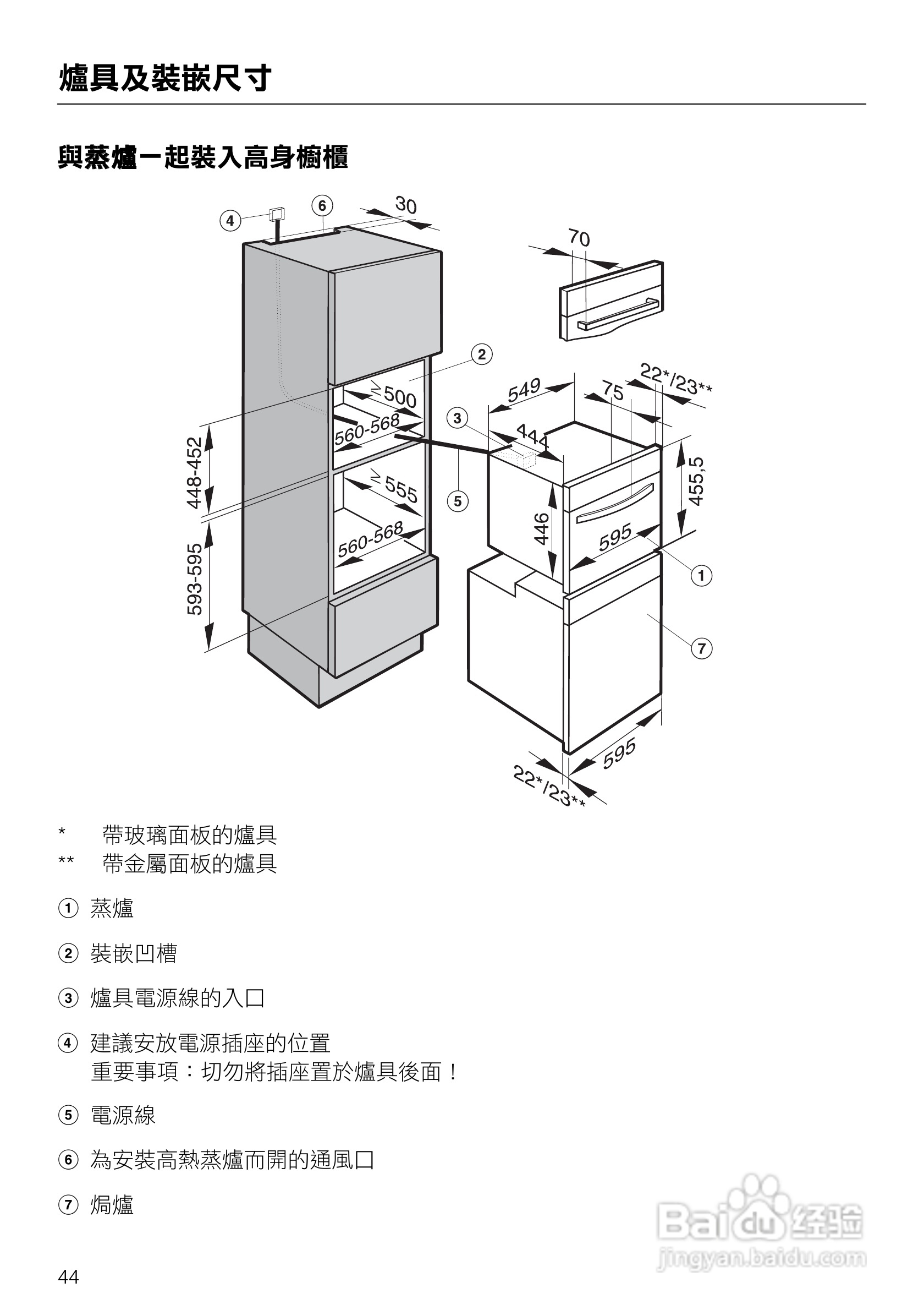 美诺Miele崁入式蒸炉DG5030说明书:[5]