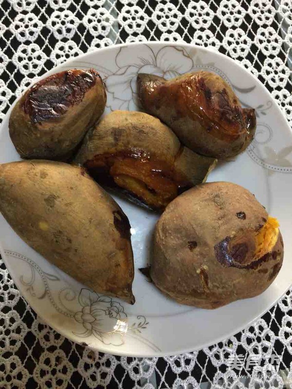 烤香甜地瓜的做法