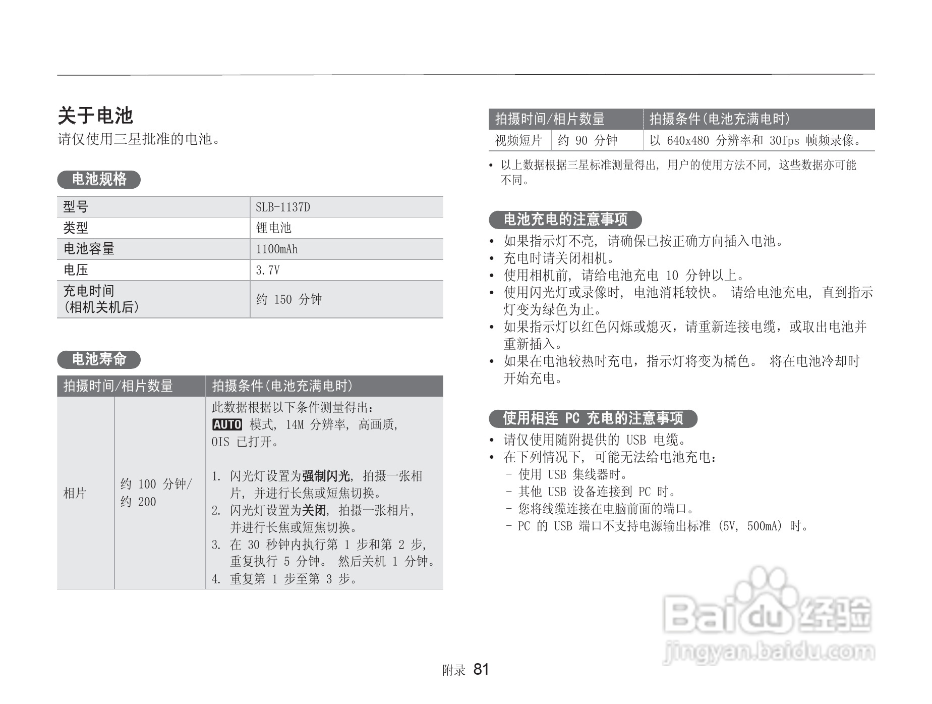 三星NV100HD数码相机使用说明书:[9]