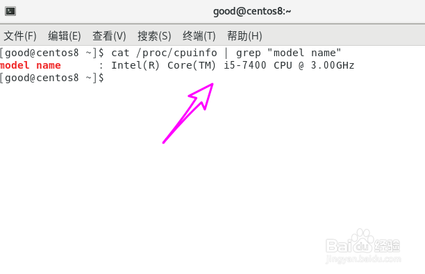 Centos8怎么查看CPU型号