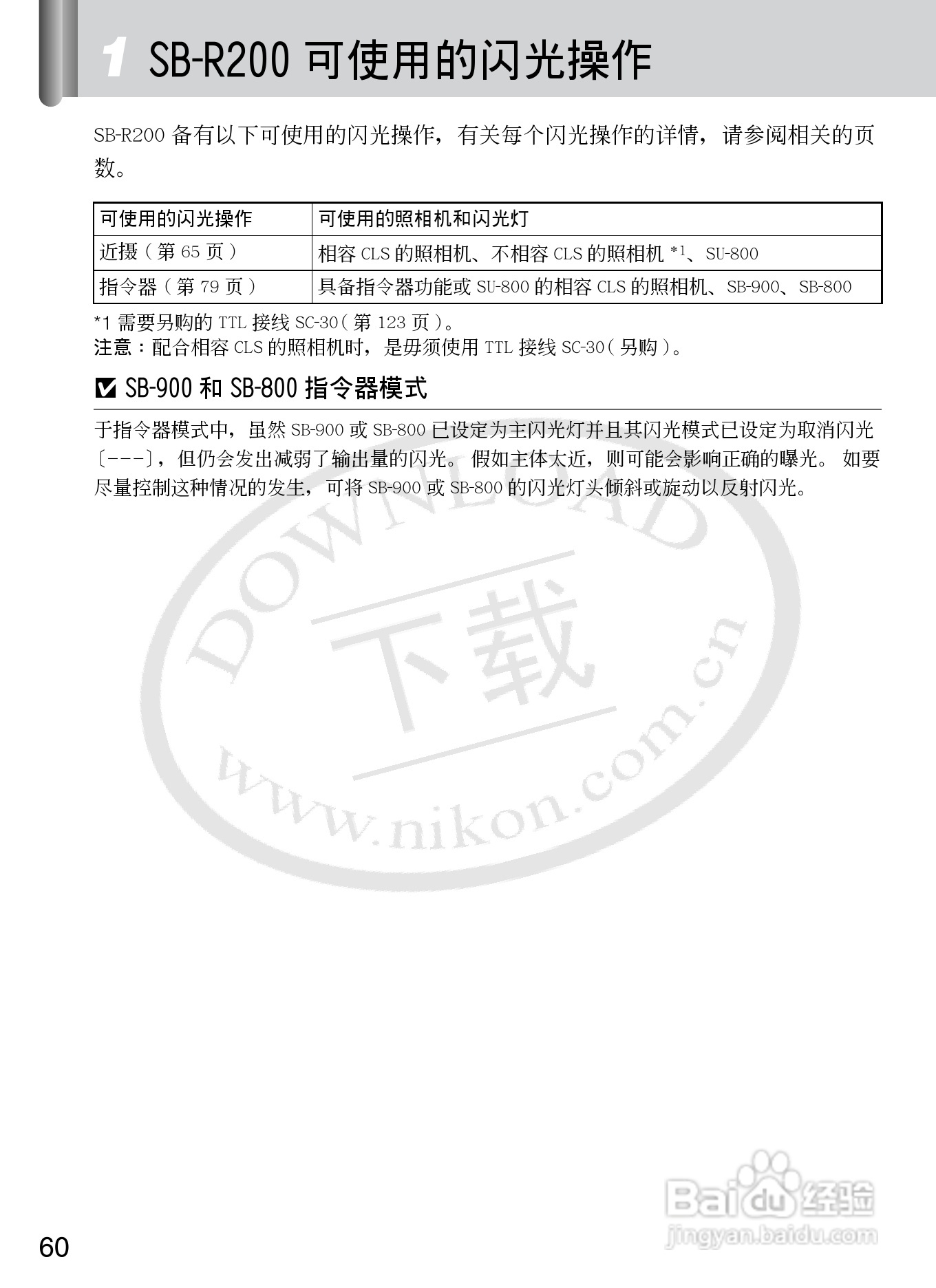 尼康SB-R200数码相机使用说明书:[7]