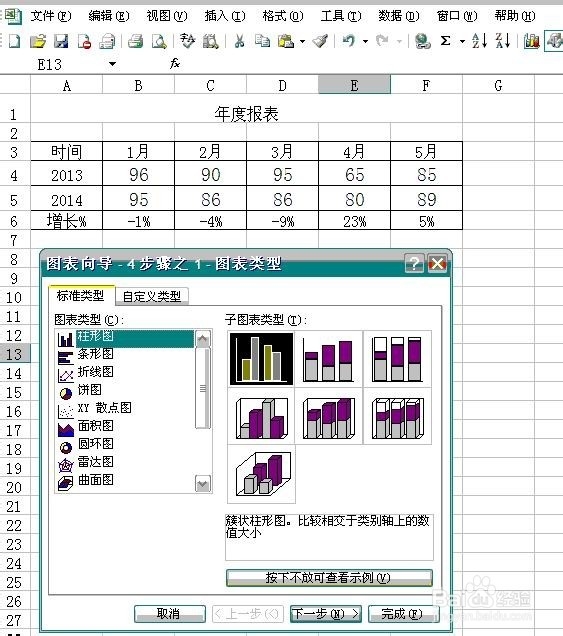 表格中双坐标轴使用