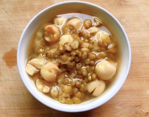 莲子绿豆汤简易版