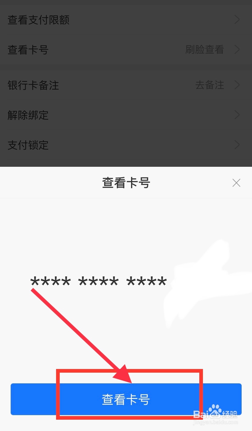 支付宝怎么查询绑定的银行卡卡号