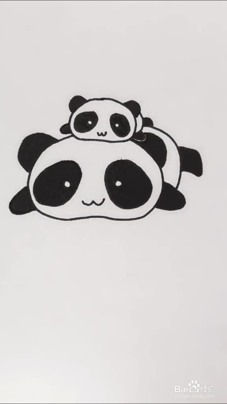 熊猫奇奇简笔画图片