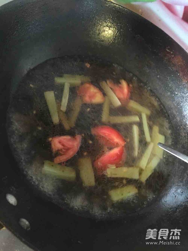 面皮番茄汤的做法