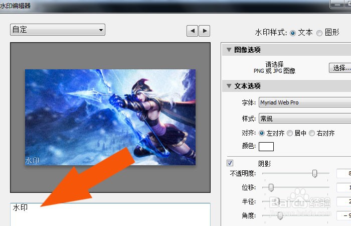 Lightroom2018软件中如何给图片设置水印