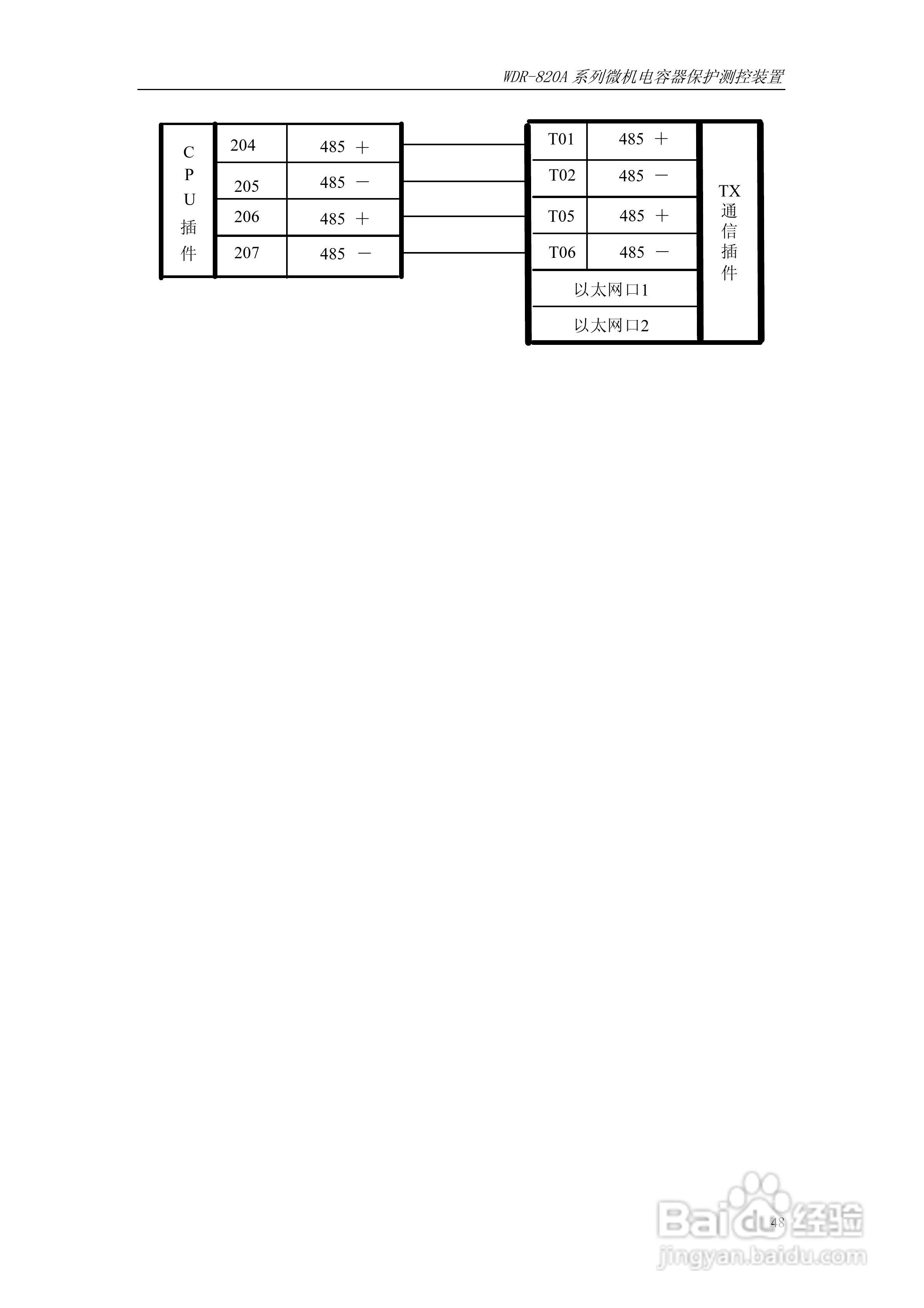 WDR-820A微机电容器保护测控装置技术及使用说明书:[6]