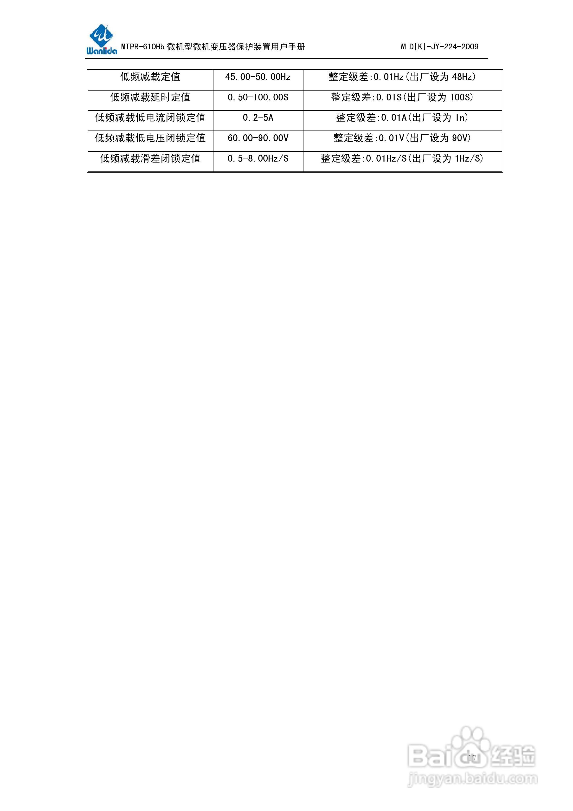 MTPR-610Hb微机型变压器保护测控装置用户手册V2.0:[2]