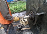 关于煤磨选粉机轴修复方法