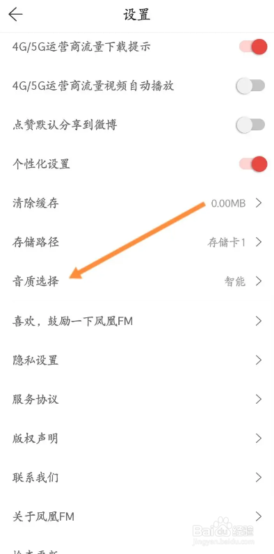 凤凰FMAPP如何选择下载音质