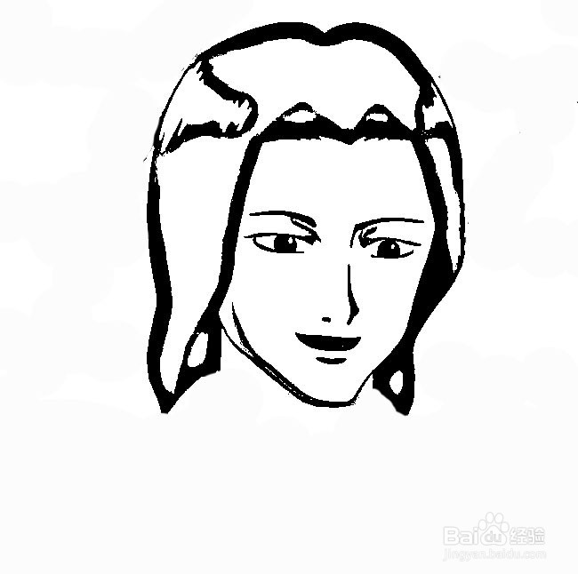 简笔画-如何画Q版人物银魂吉泽的简笔画