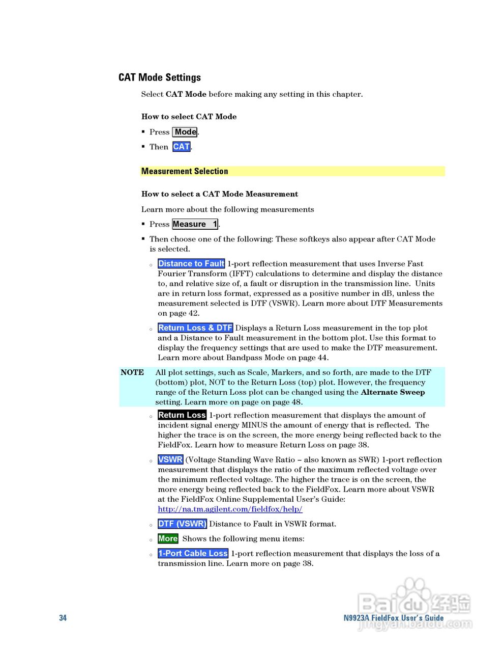 N9923A型Fieldfox手持式RF向量网路分析仪操作手册:[4]