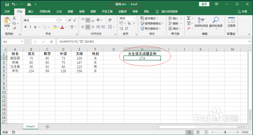 Excel 2016如何使用SUMIF函数根据指定条件求和