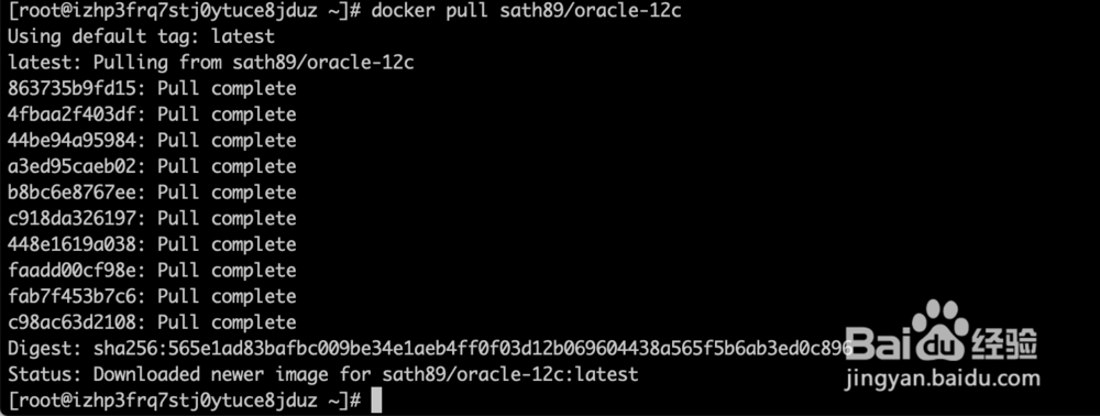 centos7下使用docker安装oracle12c