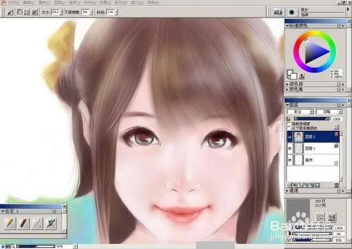 PS怎么绘制可爱的中国古典美女教程