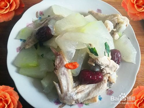 怎么做散养鸡翅炖白皮冬瓜好吃 百度经验