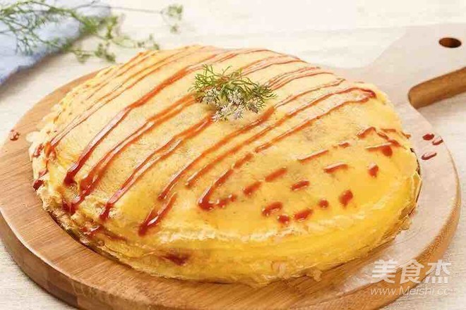 千层蛋包饭的做法