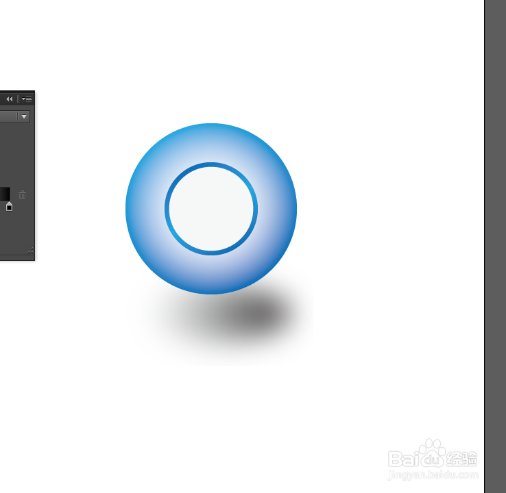 Ai绘制蓝色的圆环