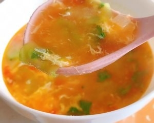 美食汤羹--黄瓜鸡蛋柿子汤