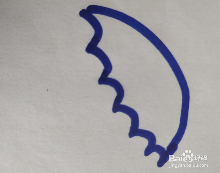 雨伞的简笔画怎么画？