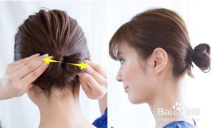 女生短发俏皮丸子头扎法图解