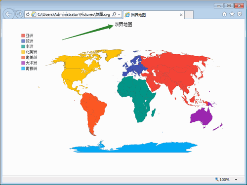 用python调用pygal画世界地图