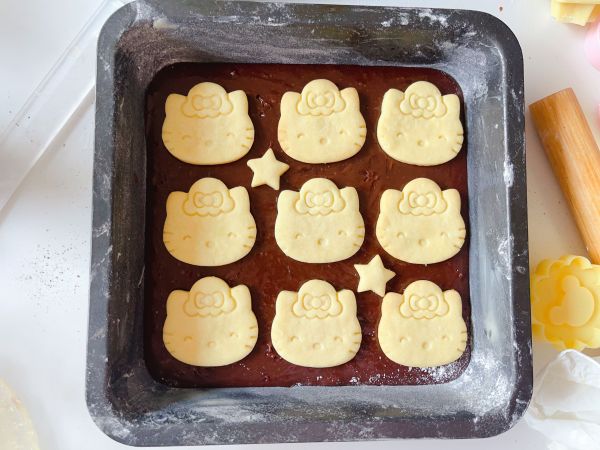 卡通布朗尼蛋糕