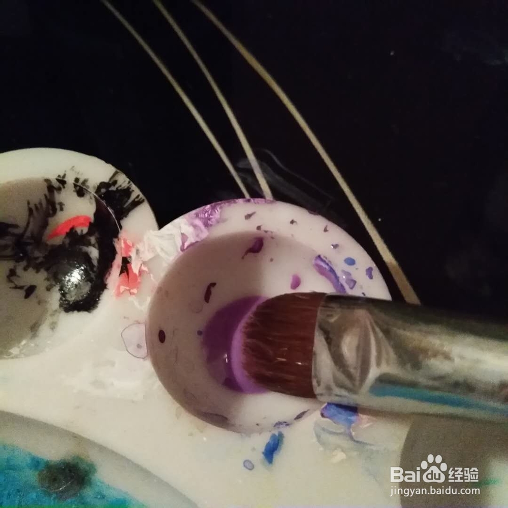 如何在布料上画七彩星空？