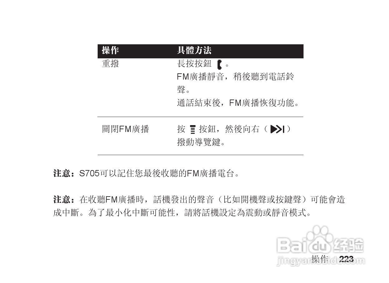 摩托罗拉S705手机使用说明书:[23]