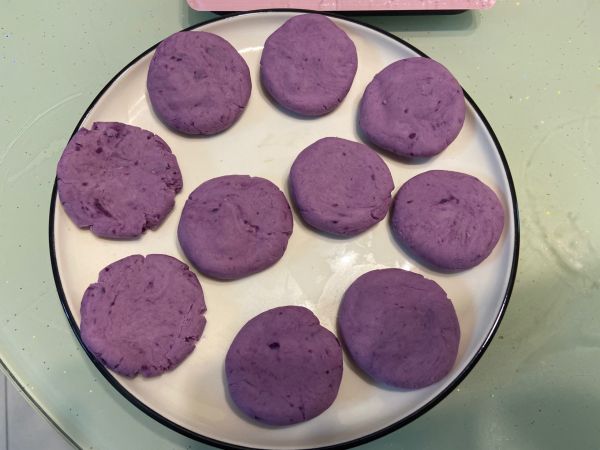 芝士流心紫薯饼