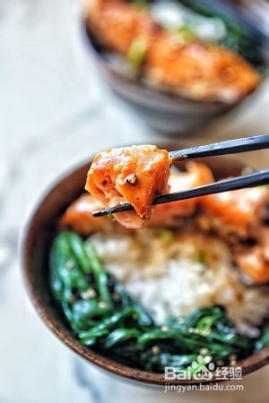 蜜汁烤三文鱼的做法