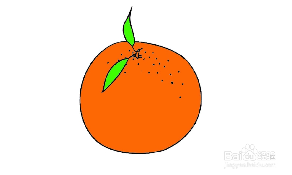 <b>如何画一个橙色的小橙子</b>