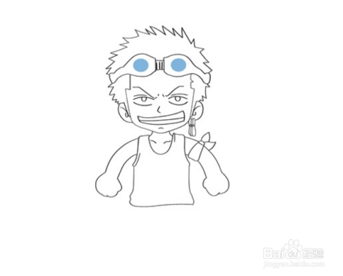 索隆简笔画怎么画