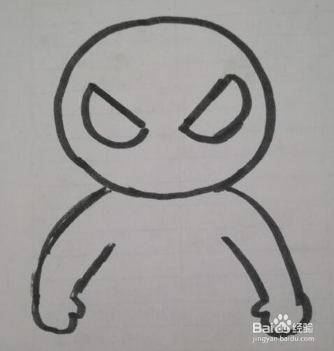 蜘蛛超人的画法 蜘蛛超人简笔画