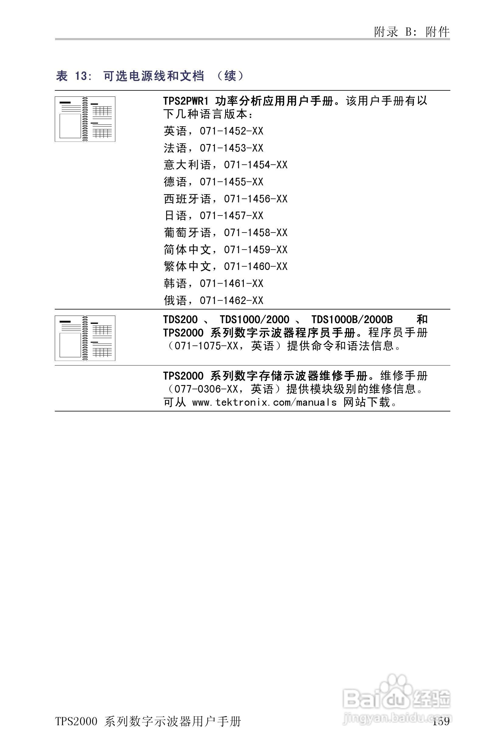 泰克TPS2024数字存储示波器用户手册:[19]