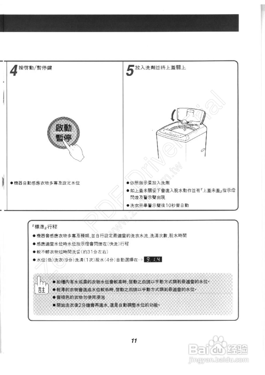 歌林BW-12LS型洗衣机使用说明书:[2]