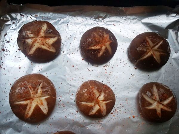 烤香菇#10分钟早餐大挑战#