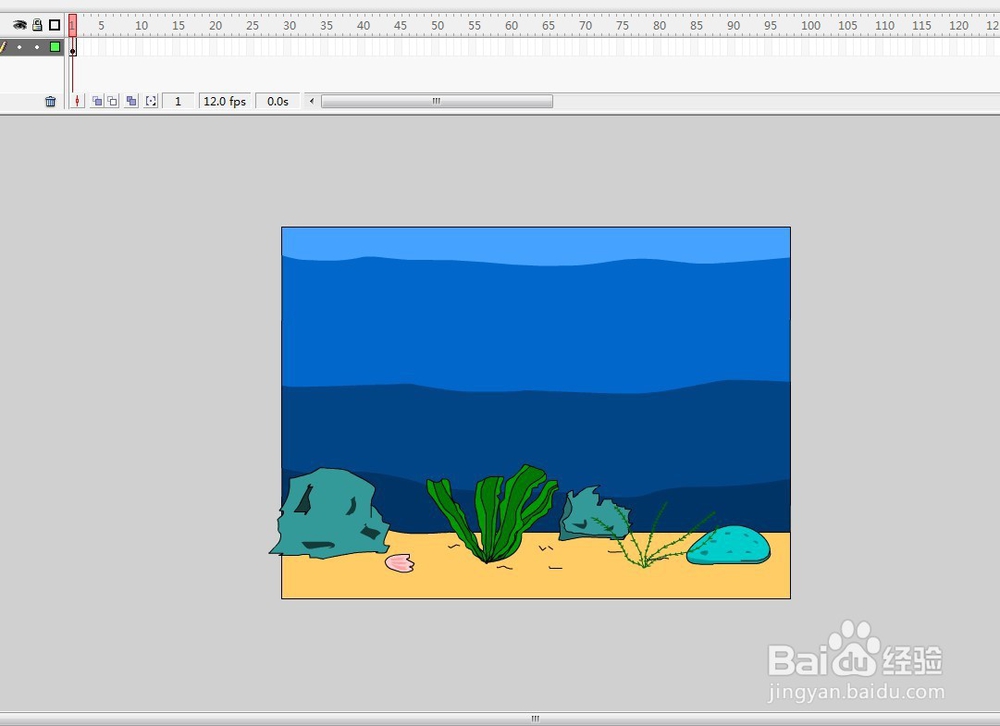 flash绘制和制作深海世界的动画教程