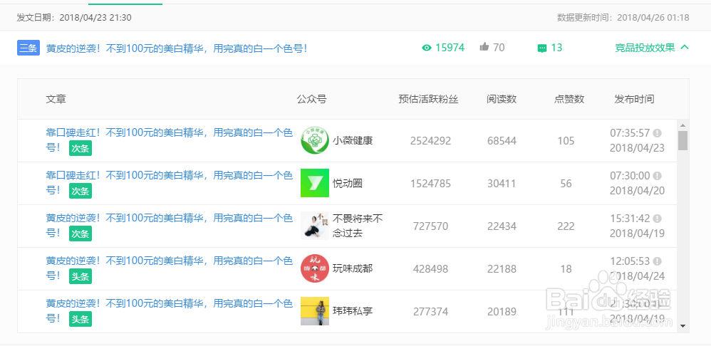 投放优质微信公众号要怎么找