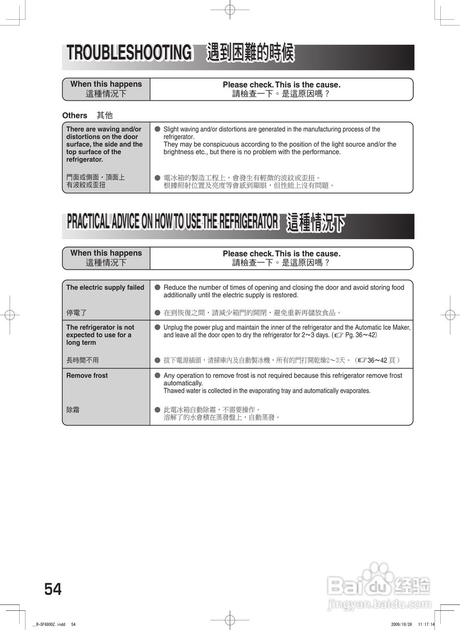 日立R-SF6800Z电冰箱使用说明书:[6]