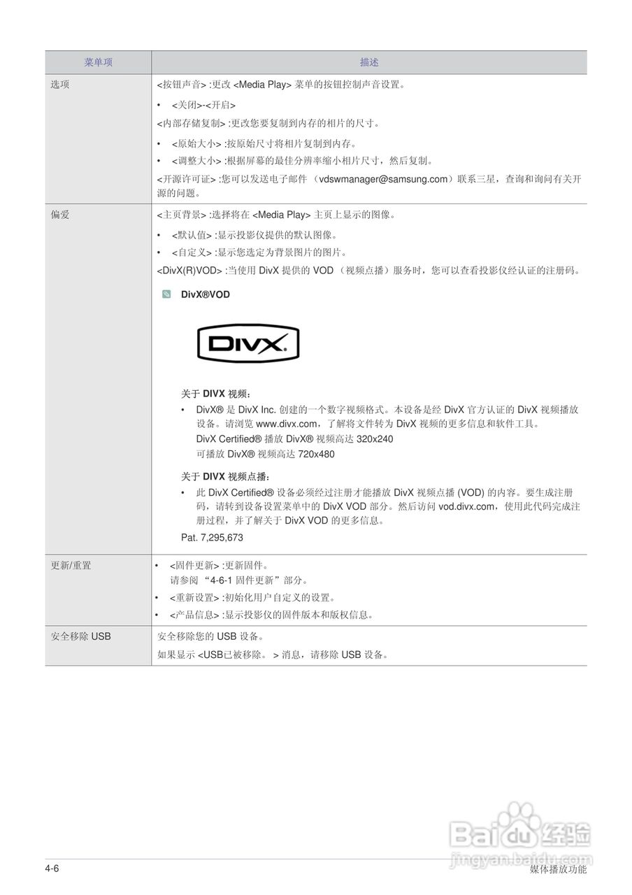 三星SP-M205W投影机使用说明书:[7]