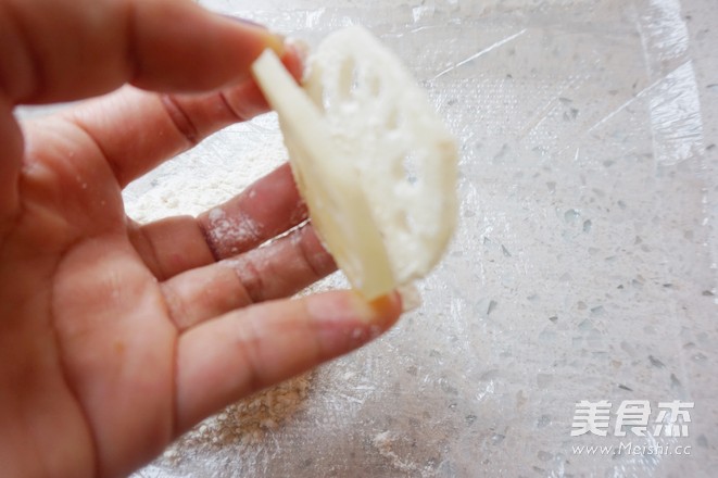 香炸藕盒的做法