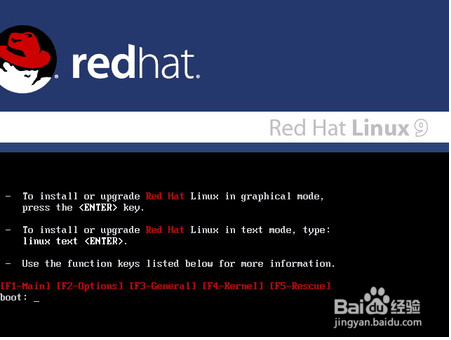Linux基础命令学习：[2]redhat9安装