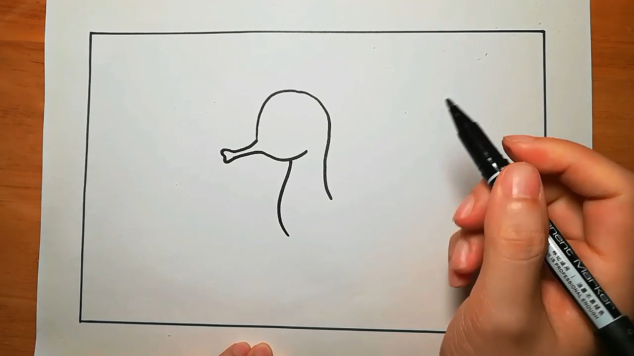 如何画海马简笔画